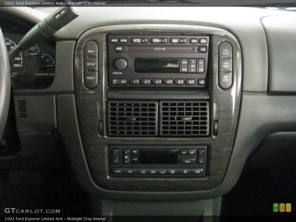 Midnight Grey Interior Controls for the 2002 Ford Explorer Limited 4x4 #53650578