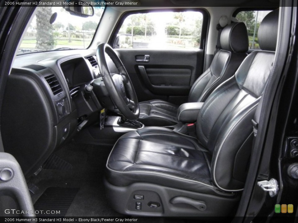 Ebony Black/Pewter Gray Interior Photo for the 2006 Hummer H3  #53651633