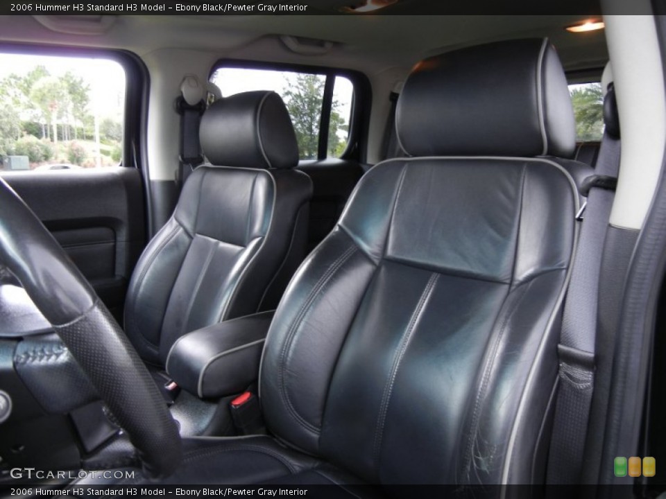 Ebony Black/Pewter Gray Interior Photo for the 2006 Hummer H3  #53651648