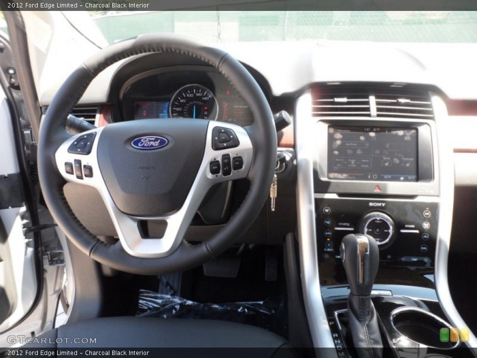 Charcoal Black Interior Dashboard for the 2012 Ford Edge Limited #53651715