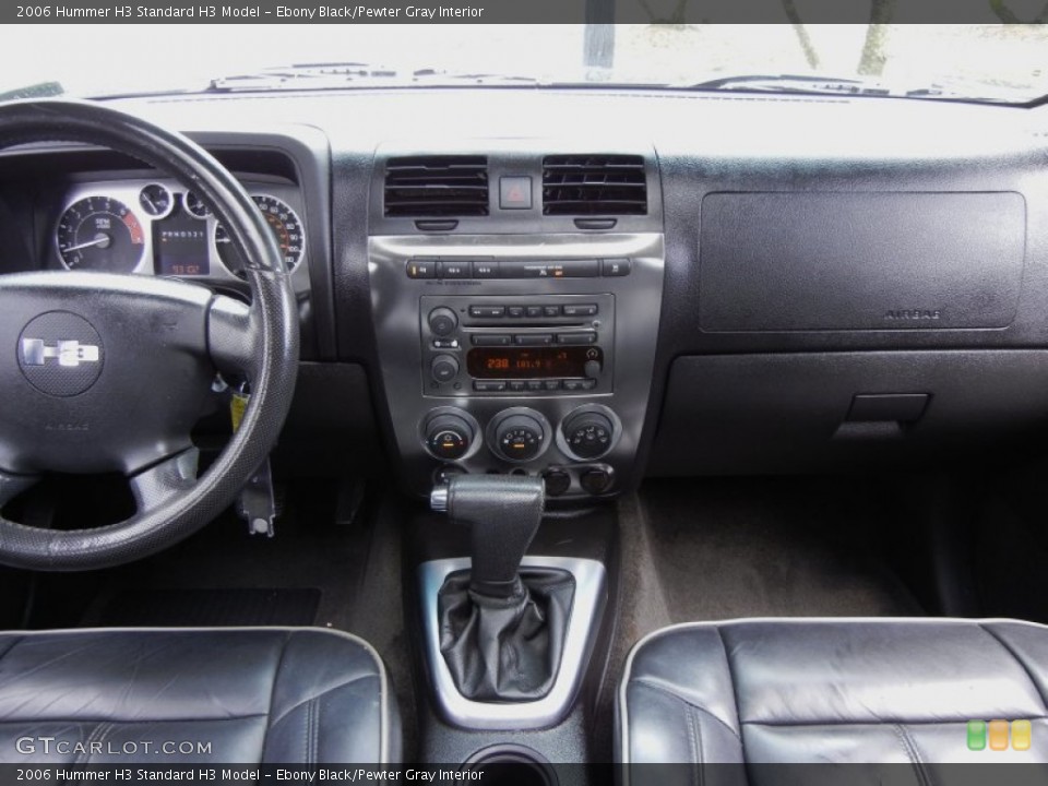 Ebony Black/Pewter Gray Interior Dashboard for the 2006 Hummer H3  #53651776