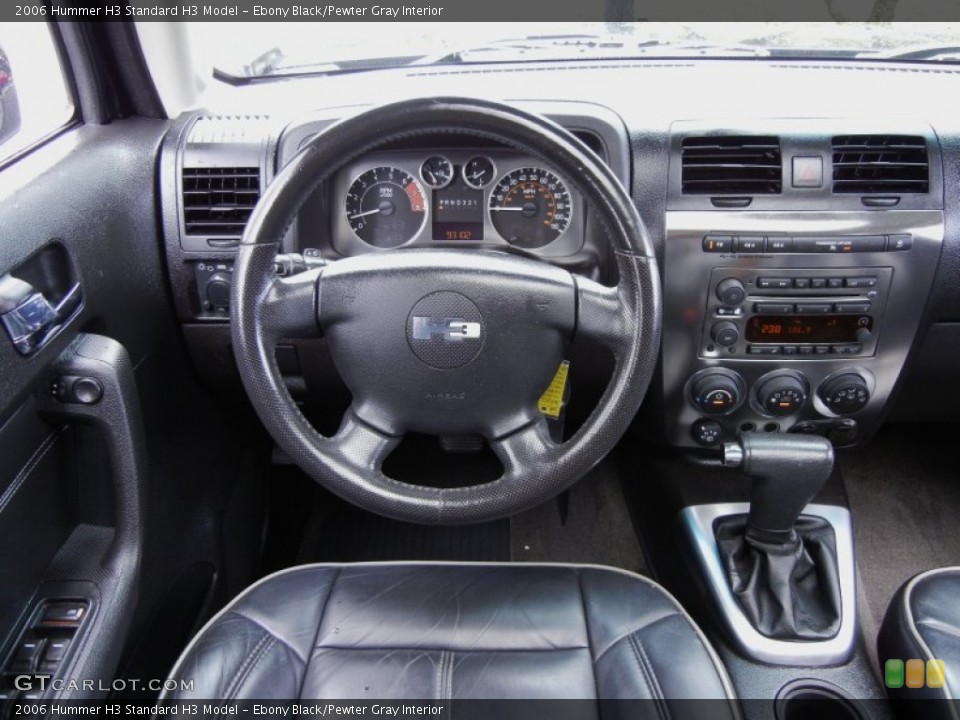 Ebony Black/Pewter Gray Interior Dashboard for the 2006 Hummer H3  #53651792