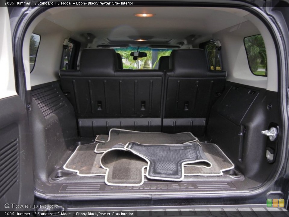 Ebony Black/Pewter Gray Interior Trunk for the 2006 Hummer H3  #53651876