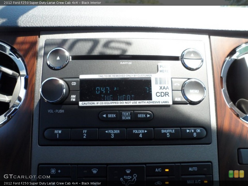 Black Interior Audio System for the 2012 Ford F250 Super Duty Lariat Crew Cab 4x4 #53652329