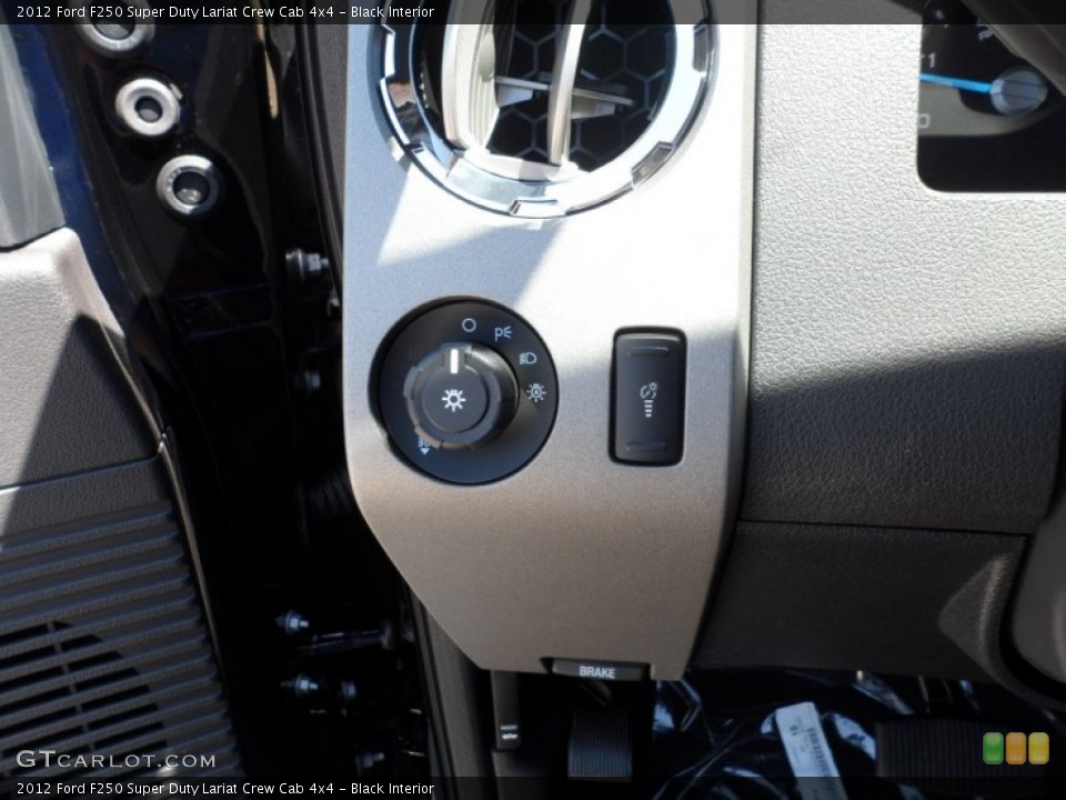 Black Interior Controls for the 2012 Ford F250 Super Duty Lariat Crew Cab 4x4 #53652449