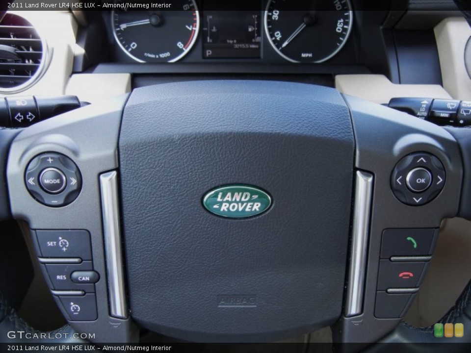 Almond/Nutmeg Interior Steering Wheel for the 2011 Land Rover LR4 HSE LUX #53652454