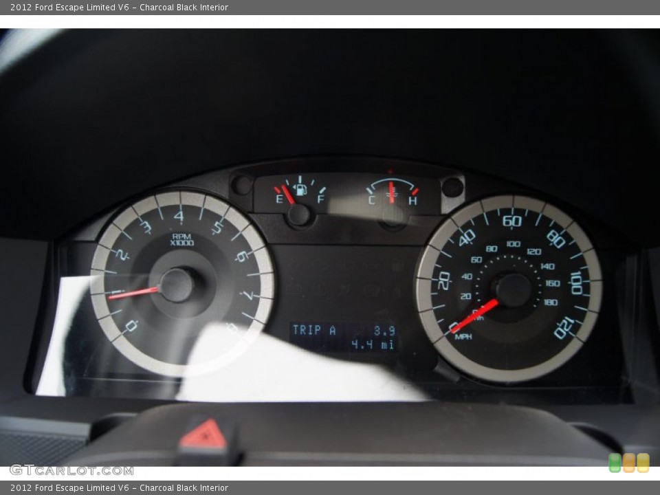 Charcoal Black Interior Gauges for the 2012 Ford Escape Limited V6 #53653442
