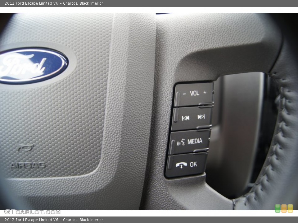Charcoal Black Interior Controls for the 2012 Ford Escape Limited V6 #53653457
