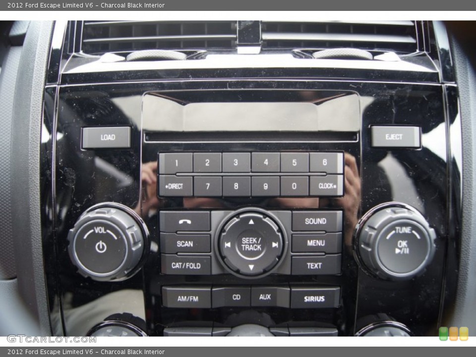 Charcoal Black Interior Controls for the 2012 Ford Escape Limited V6 #53653499