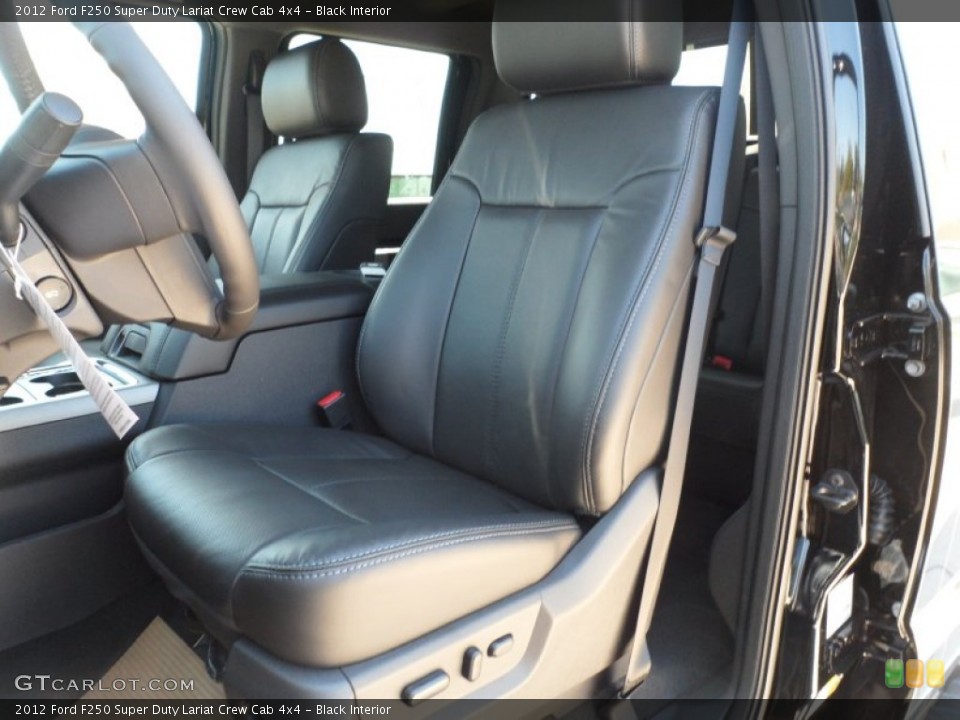 Black Interior Photo for the 2012 Ford F250 Super Duty Lariat Crew Cab 4x4 #53653512