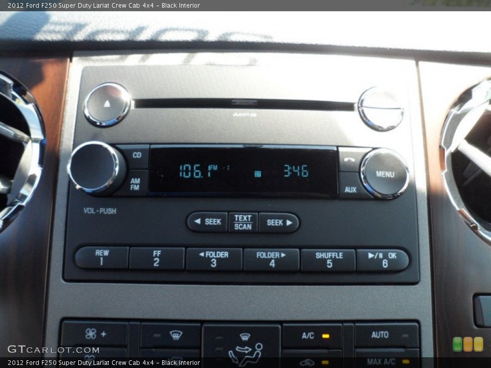 Black Interior Audio System for the 2012 Ford F250 Super Duty Lariat Crew Cab 4x4 #53653574