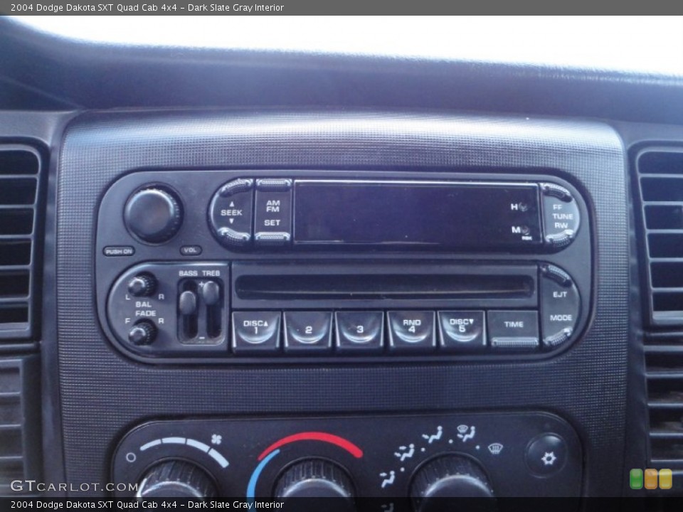 Dark Slate Gray Interior Audio System for the 2004 Dodge Dakota SXT Quad Cab 4x4 #53654398