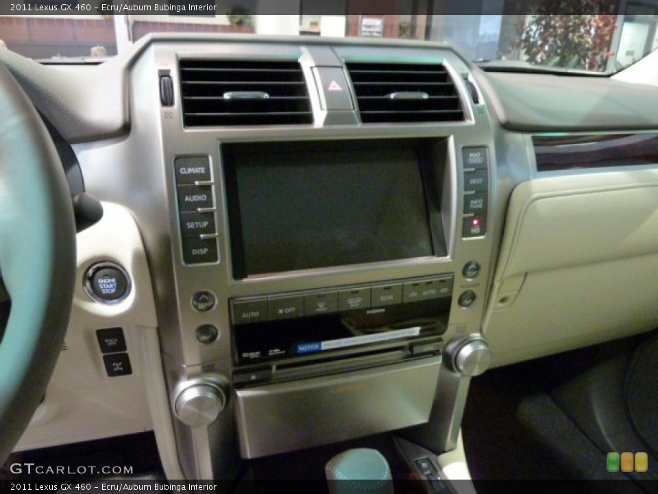 Ecru/Auburn Bubinga Interior Controls for the 2011 Lexus GX 460 #53654660
