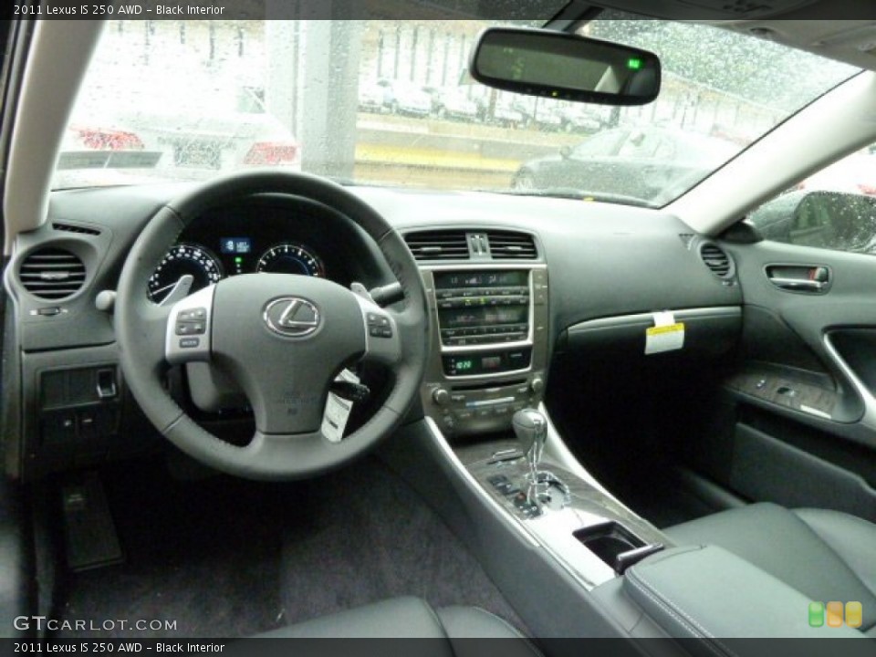 Black Interior Dashboard for the 2011 Lexus IS 250 AWD #53654877