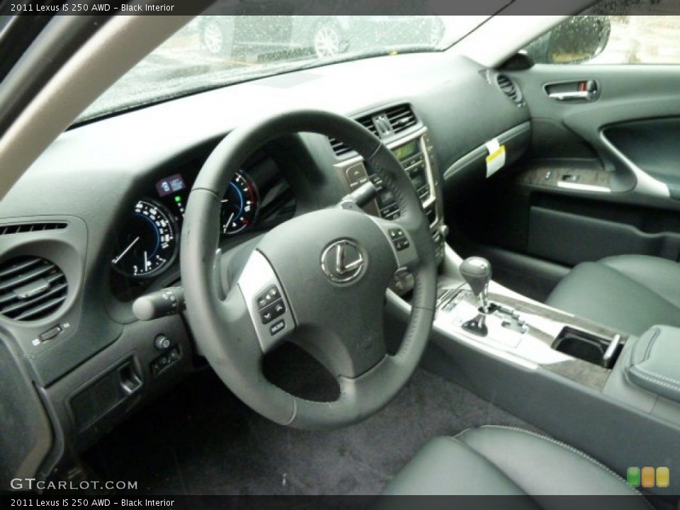 Black Interior Prime Interior for the 2011 Lexus IS 250 AWD #53654920