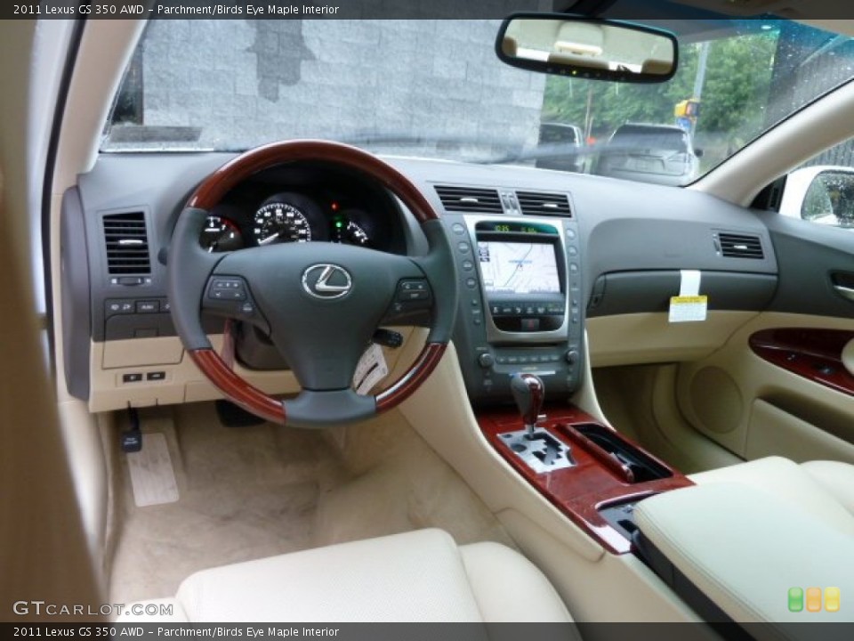 Parchment/Birds Eye Maple Interior Dashboard for the 2011 Lexus GS 350 AWD #53655178