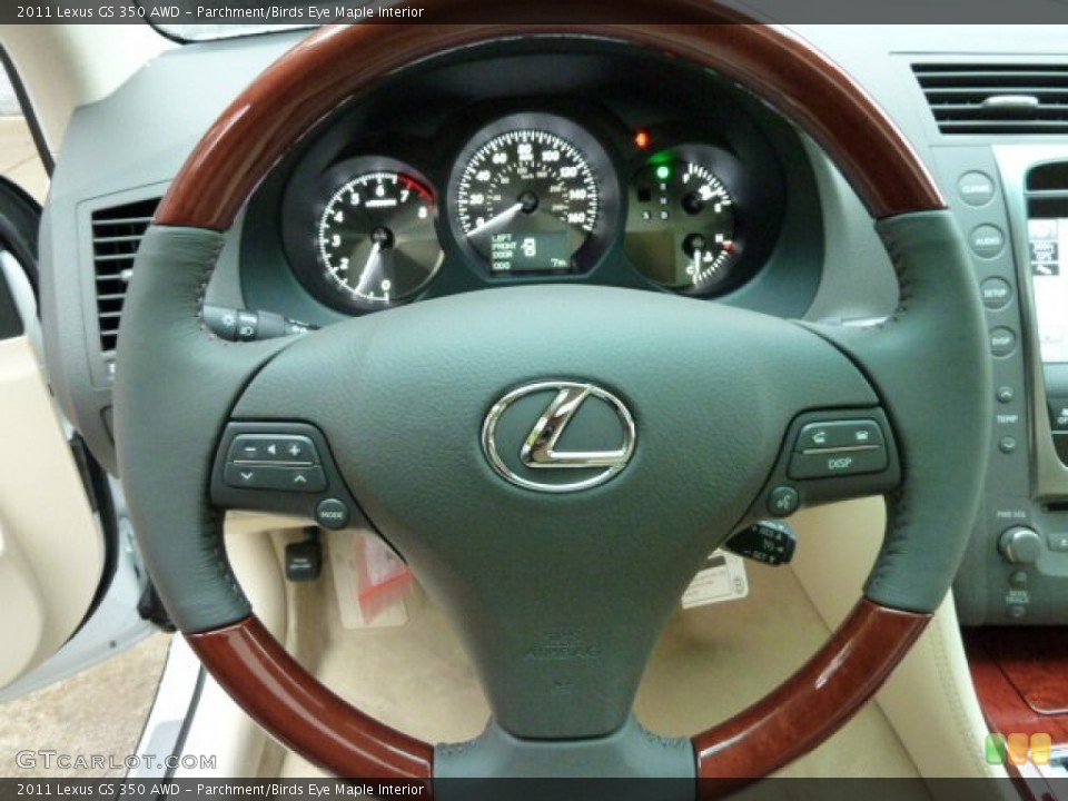 Parchment/Birds Eye Maple Interior Steering Wheel for the 2011 Lexus GS 350 AWD #53655233