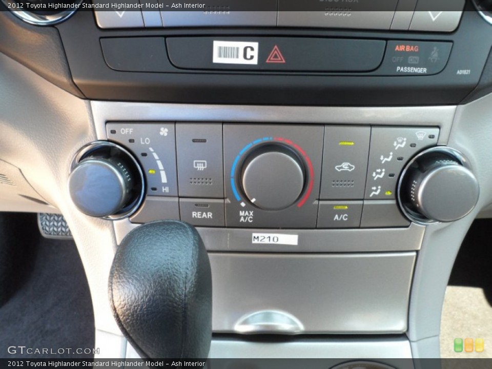 Ash Interior Controls for the 2012 Toyota Highlander  #53655329