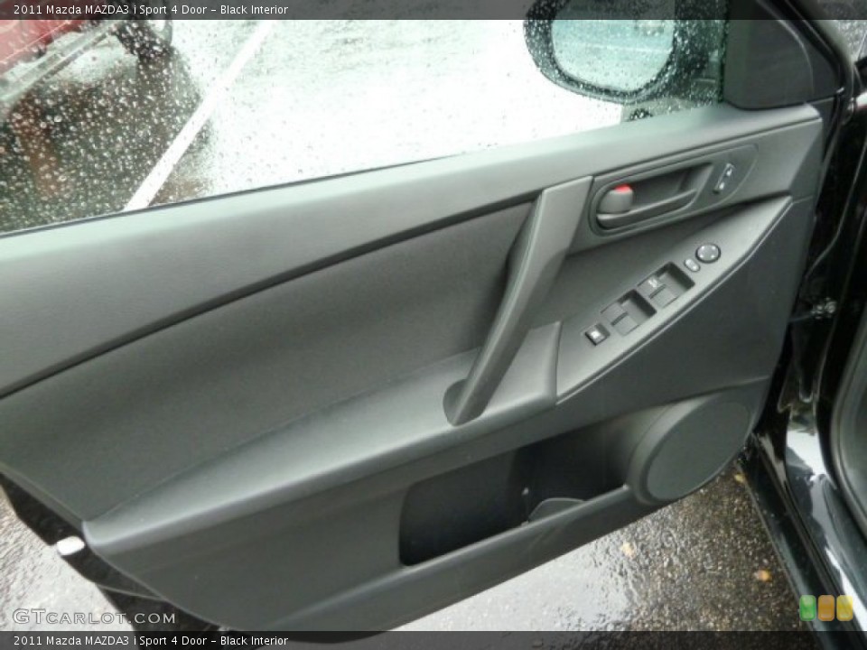 Black Interior Door Panel for the 2011 Mazda MAZDA3 i Sport 4 Door #53655372
