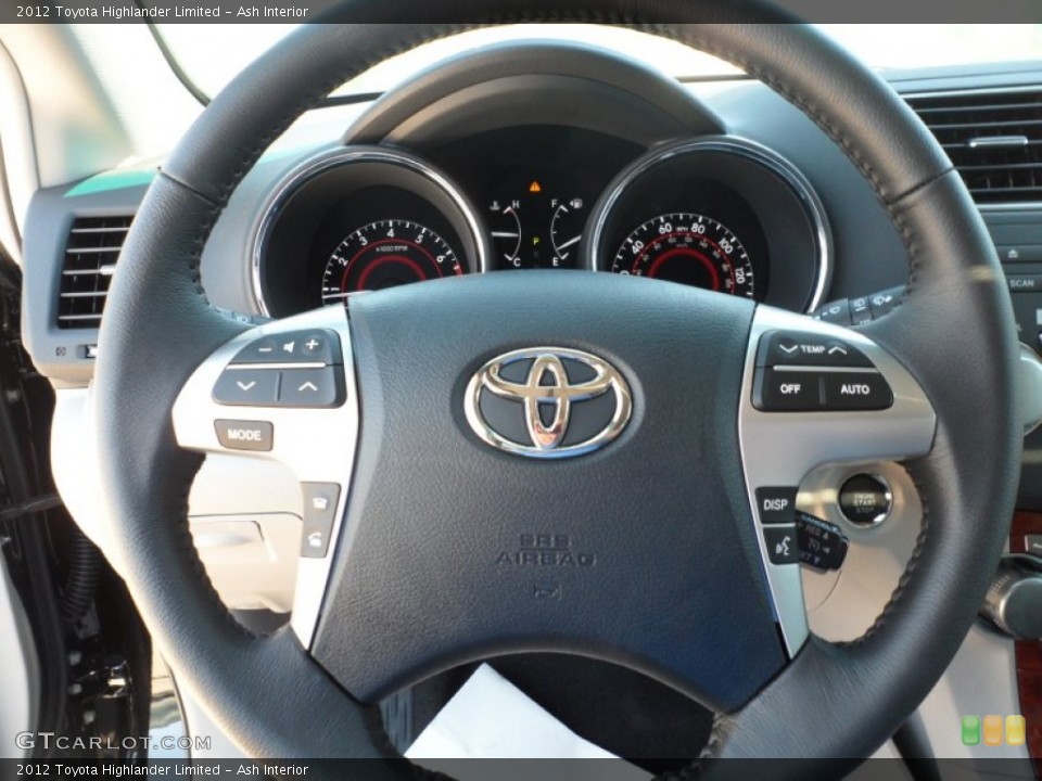 Ash Interior Steering Wheel for the 2012 Toyota Highlander Limited #53655986