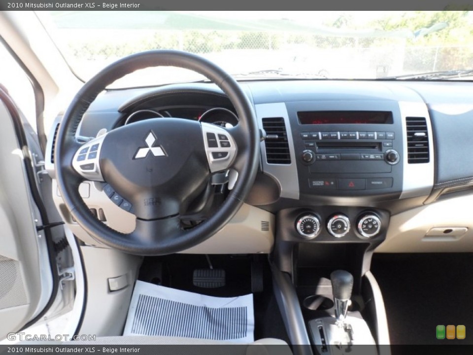 Beige Interior Dashboard for the 2010 Mitsubishi Outlander XLS #53656573