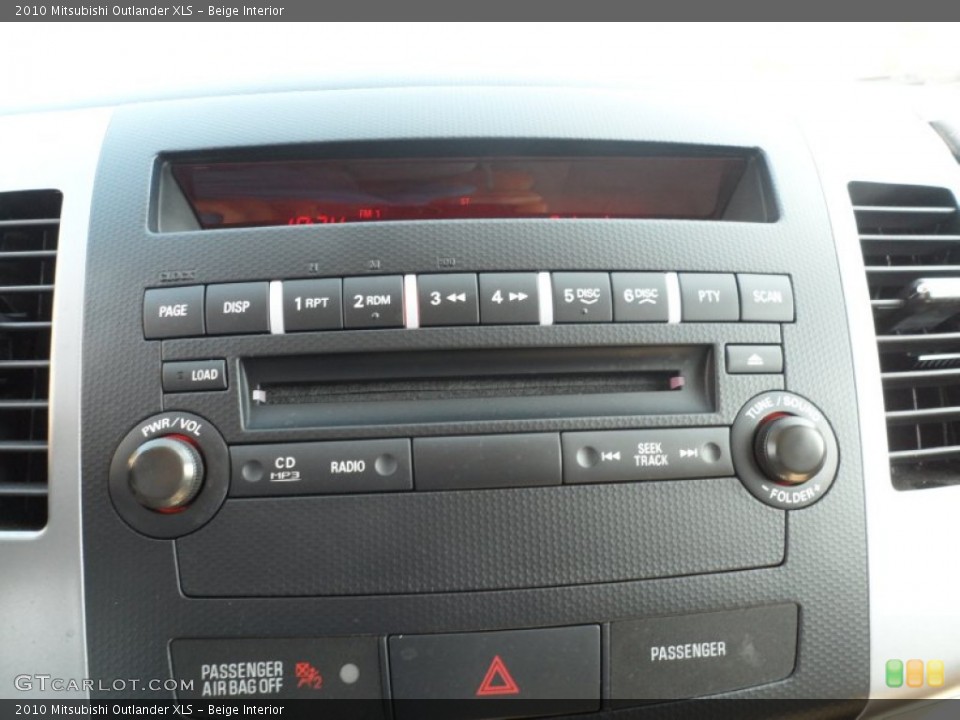 Beige Interior Audio System for the 2010 Mitsubishi Outlander XLS #53656600