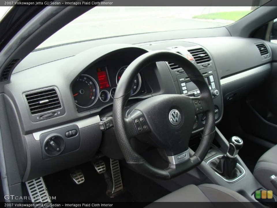 Interlagos Plaid Cloth Interior Dashboard for the 2007 Volkswagen Jetta GLI Sedan #53657068