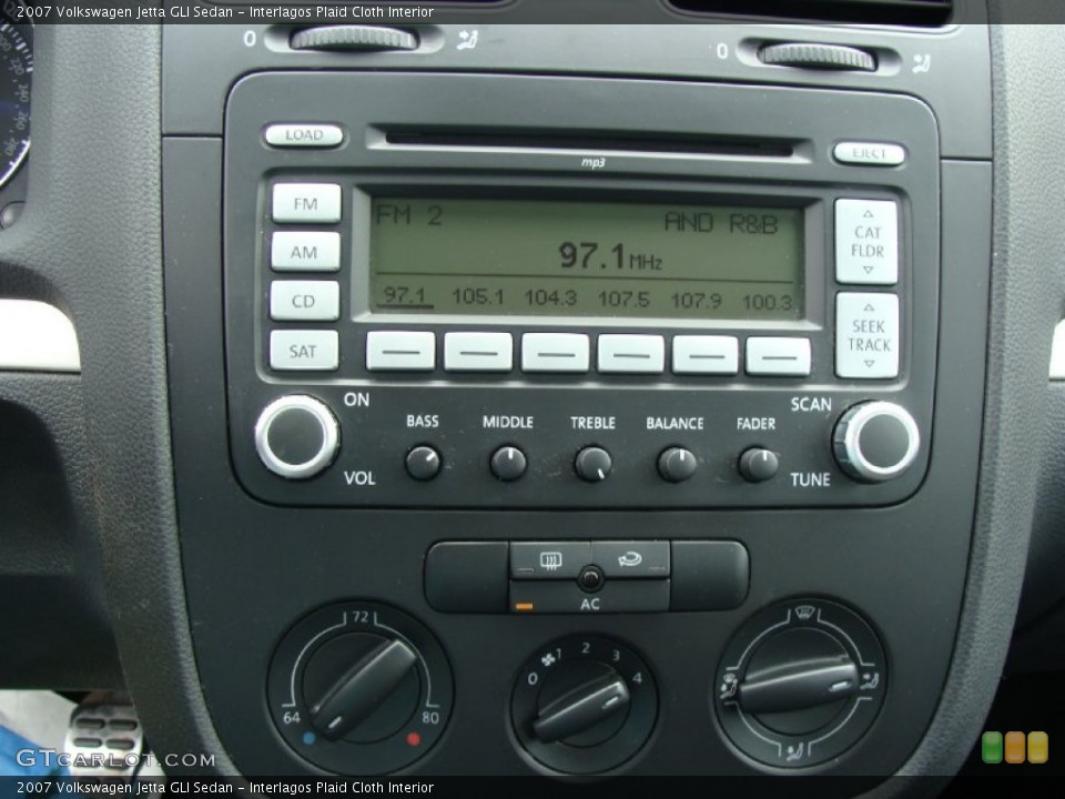 Interlagos Plaid Cloth Interior Audio System for the 2007 Volkswagen Jetta GLI Sedan #53657079