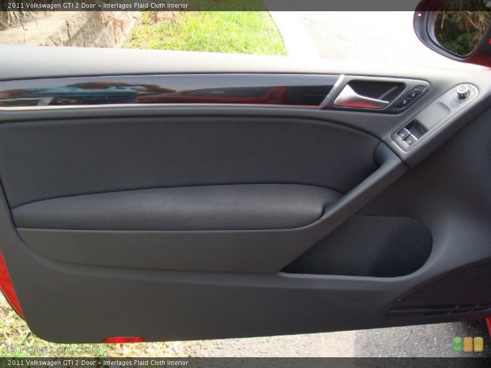 Interlagos Plaid Cloth Interior Door Panel for the 2011 Volkswagen GTI 2 Door #53657243