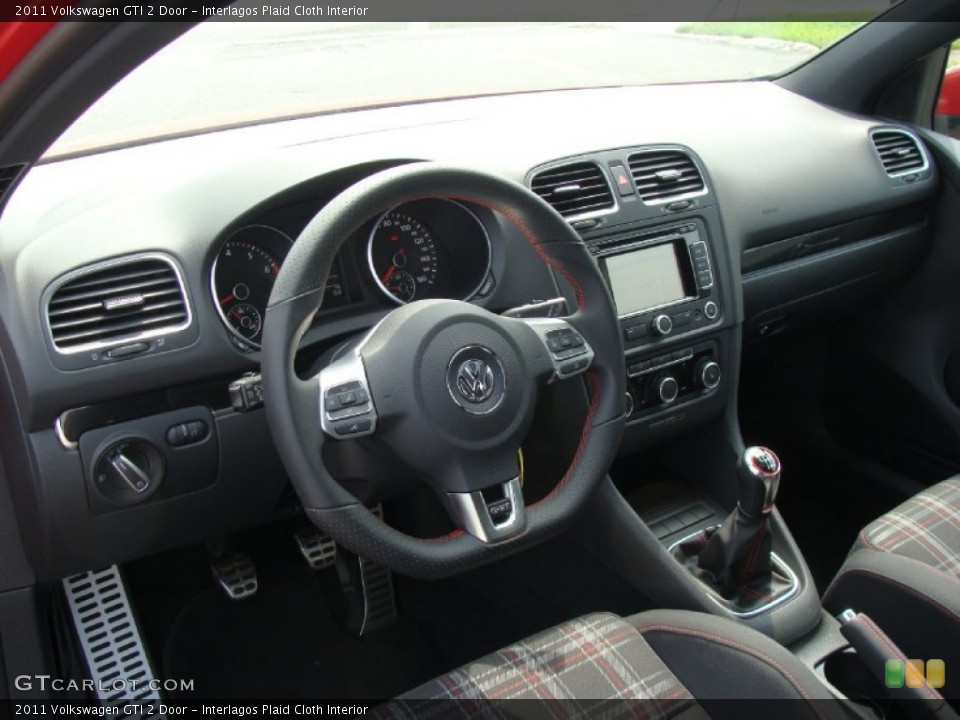 Interlagos Plaid Cloth Interior Prime Interior for the 2011 Volkswagen GTI 2 Door #53657300