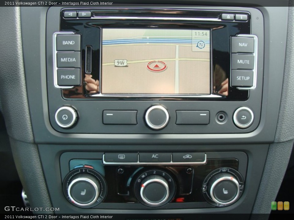 Interlagos Plaid Cloth Interior Navigation for the 2011 Volkswagen GTI 2 Door #53657315