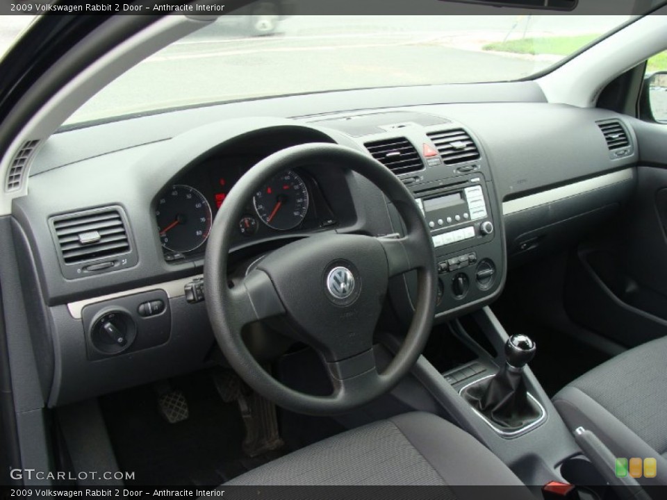 Anthracite 2009 Volkswagen Rabbit Interiors