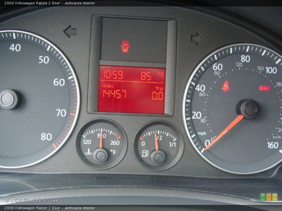 Anthracite Interior Gauges for the 2009 Volkswagen Rabbit 2 Door #53657583
