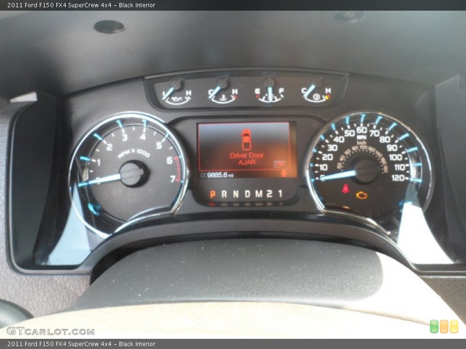 Black Interior Gauges for the 2011 Ford F150 FX4 SuperCrew 4x4 #53657914