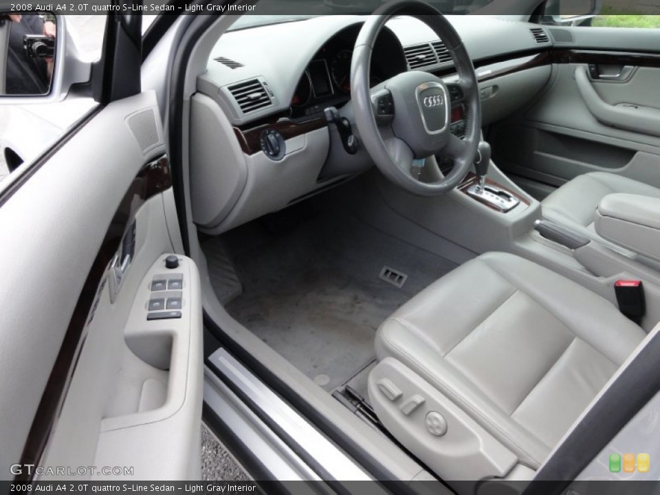Light Gray Interior Prime Interior for the 2008 Audi A4 2.0T quattro S-Line Sedan #53659319