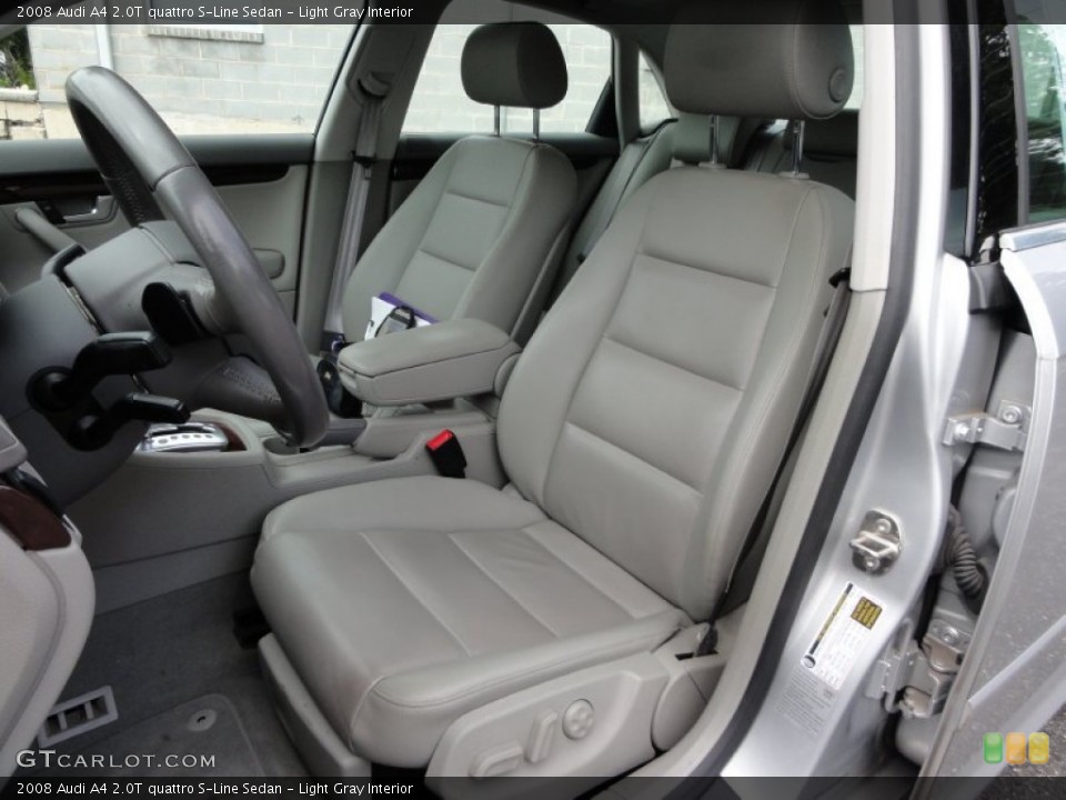 Light Gray Interior Photo for the 2008 Audi A4 2.0T quattro S-Line Sedan #53659365