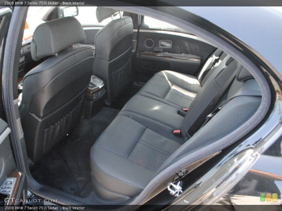 Black Interior Photo for the 2008 BMW 7 Series 750i Sedan #53659457
