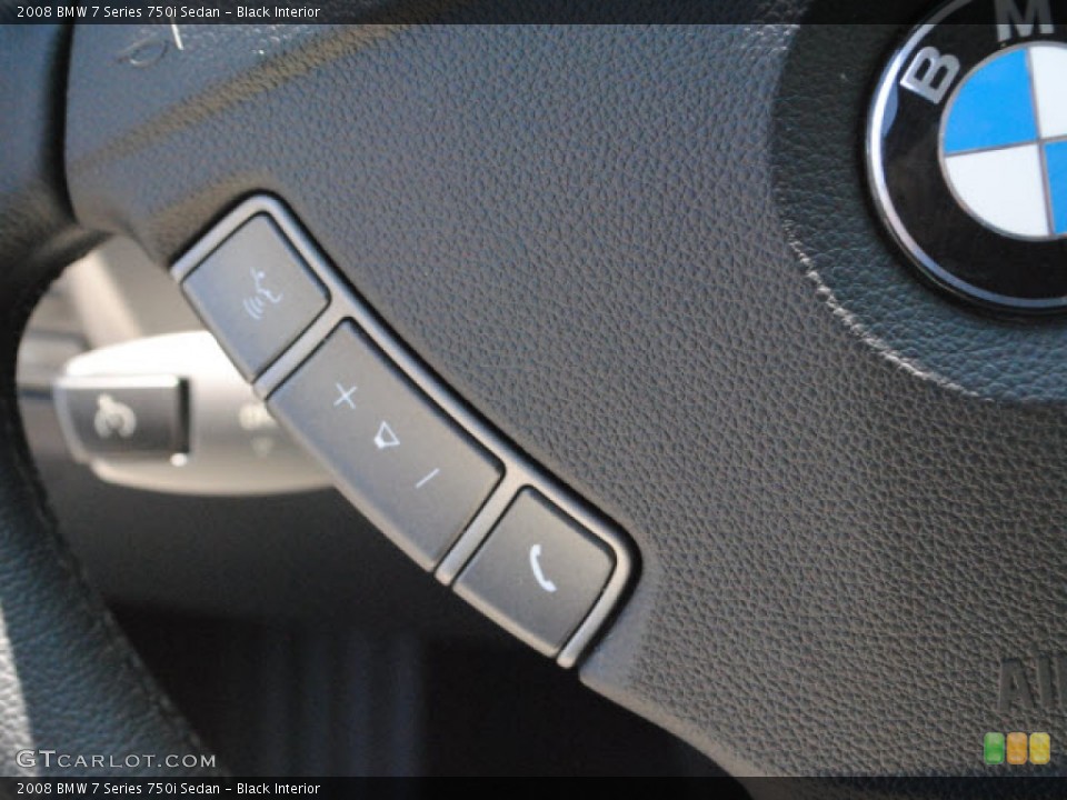 Black Interior Controls for the 2008 BMW 7 Series 750i Sedan #53659538