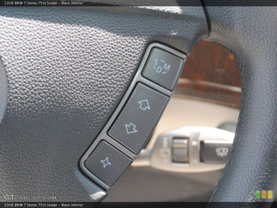 Black Interior Controls for the 2008 BMW 7 Series 750i Sedan #53659550