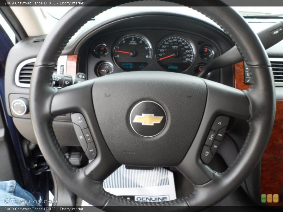 Ebony Interior Steering Wheel for the 2009 Chevrolet Tahoe LT XFE #53659993