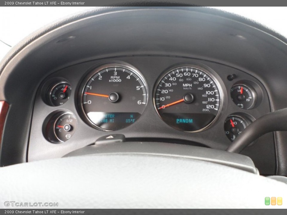 Ebony Interior Gauges for the 2009 Chevrolet Tahoe LT XFE #53660003
