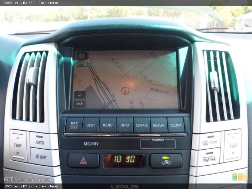 Black Interior Navigation for the 2005 Lexus RX 330 #53662199