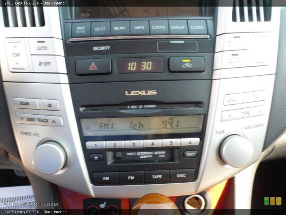 Black Interior Controls for the 2005 Lexus RX 330 #53662202