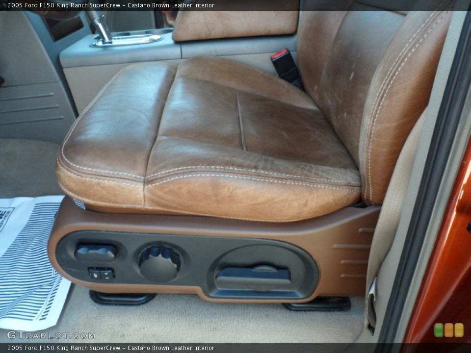Castano Brown Leather Interior Photo for the 2005 Ford F150 King Ranch SuperCrew #53662462
