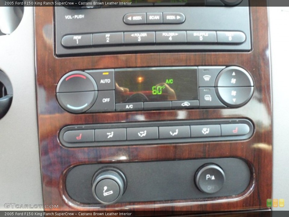 Castano Brown Leather Interior Controls for the 2005 Ford F150 King Ranch SuperCrew #53662492