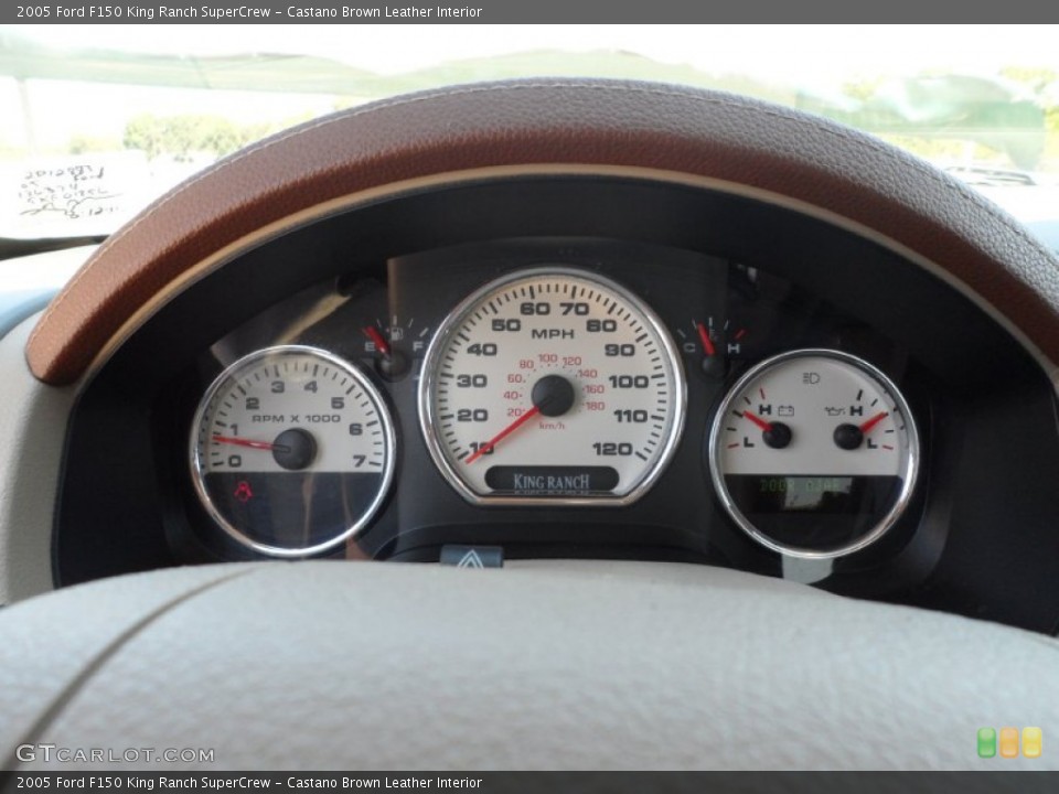 Castano Brown Leather Interior Gauges for the 2005 Ford F150 King Ranch SuperCrew #53662511