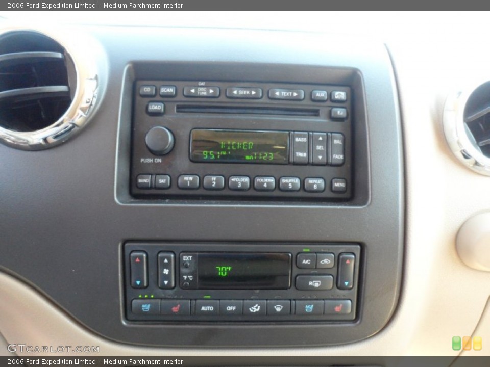 Medium Parchment Interior Controls for the 2006 Ford Expedition Limited #53663534