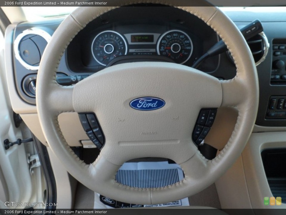 Medium Parchment Interior Steering Wheel for the 2006 Ford Expedition Limited #53663555