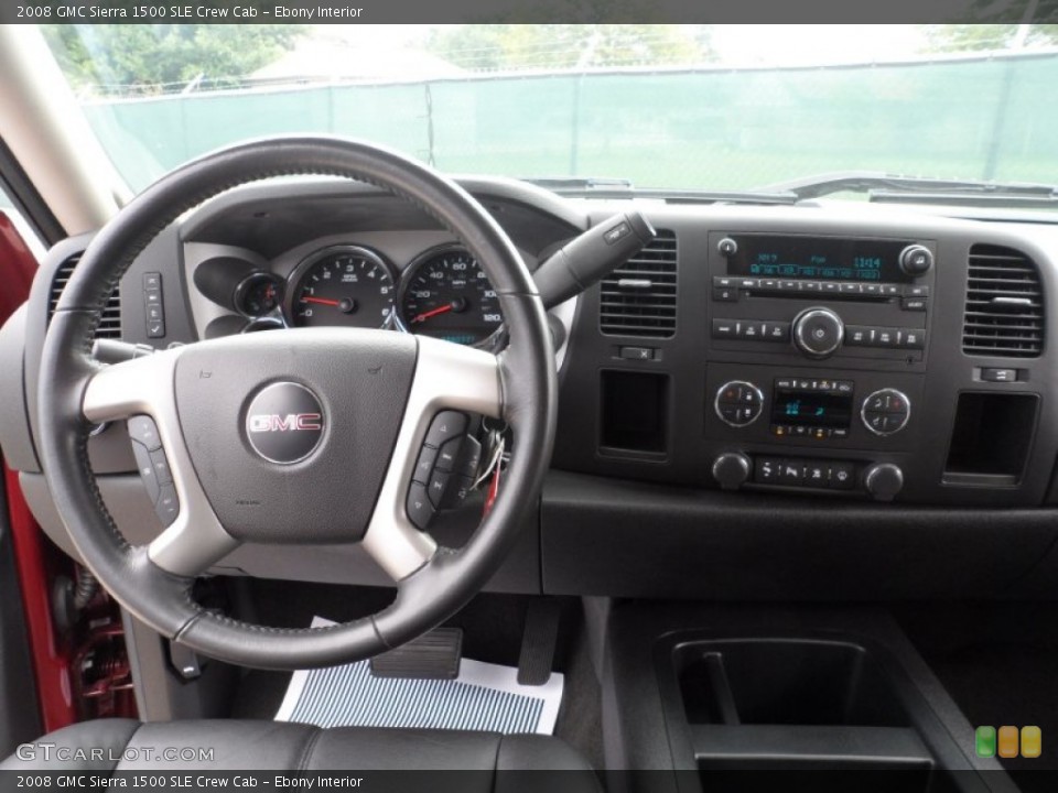 Ebony Interior Dashboard for the 2008 GMC Sierra 1500 SLE Crew Cab #53664386
