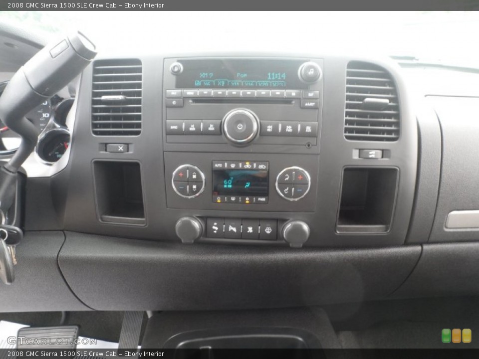 Ebony Interior Controls for the 2008 GMC Sierra 1500 SLE Crew Cab #53664389